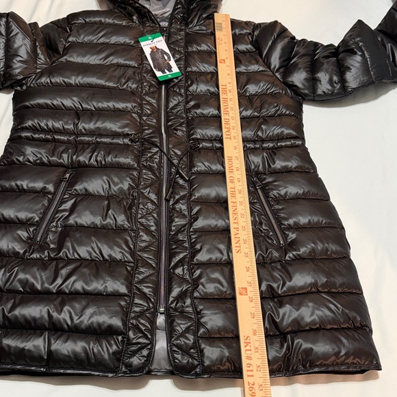 Kenneth Cole New York Full Zip Puffer Jacket with Hood Black Size XL - Picture 14 of 16